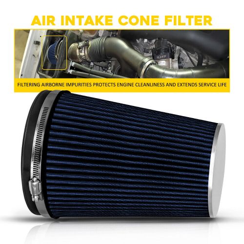 Car Air Intake Cone Filter Replacement Dry Air Filter Blue Short 6" Universal, US $23.99, image 8