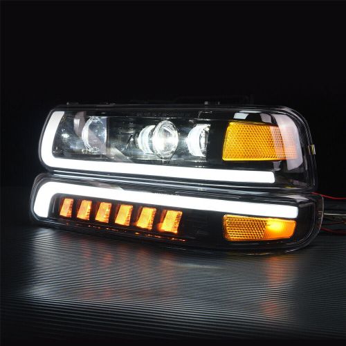DOT LED Headlights Assembly For 1999 2000 2001 2002 Chevy Silverado 1500 2500 HD, US $278.99, image 2