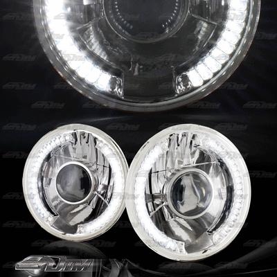 7" round h6024/h6024s/h6024cb/h6024xv led projector diamond cut headlight lamps