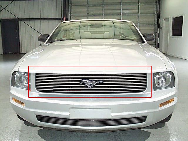 Fit:05-09 ford mustang v6 billet grille