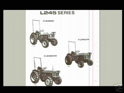 Kubota l245 l245dt l 245 parts & operations manuals  for gas & diesel tractors