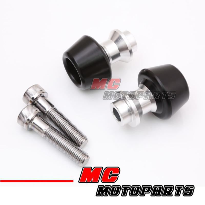 Silver cnc billet swingarm spools kawasaki er6n/f 05 06 07 08 09 10 11 12 13