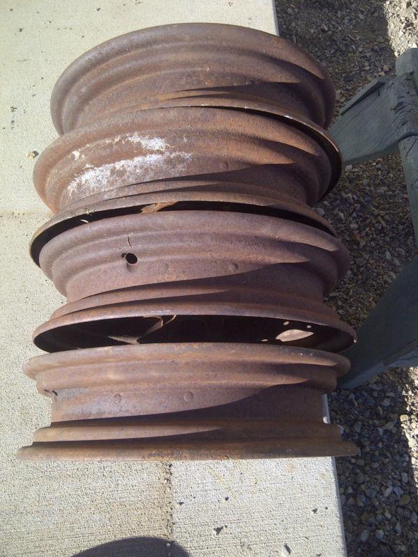 Vintage 1930's 40's Chevy GMC Chevrolet 6 Lug Artillery Wheels Steel Artillary , US $50.00, image 5
