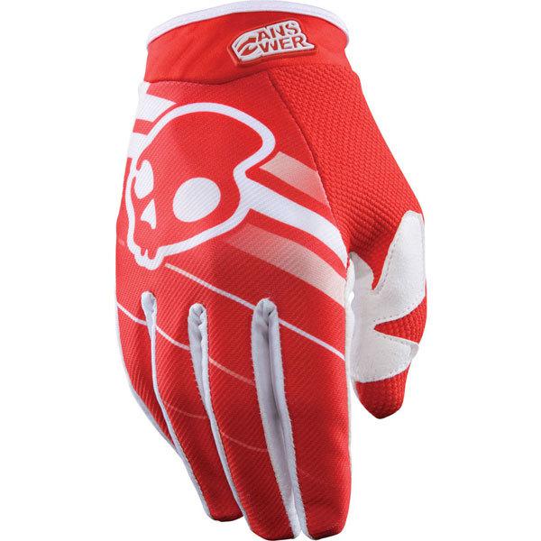 Red xxl answer racing skullcandy eq gloves 2013 model