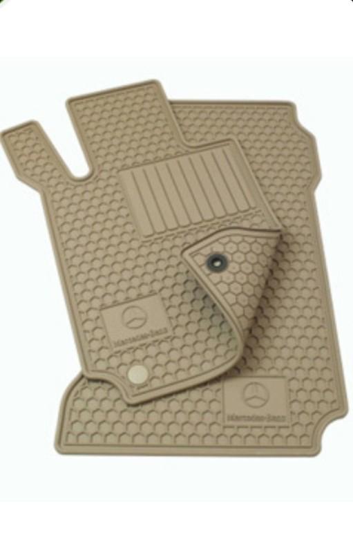Genuine oem mercedes benz 2010-2013 beige e-class all weather rubber floor mats