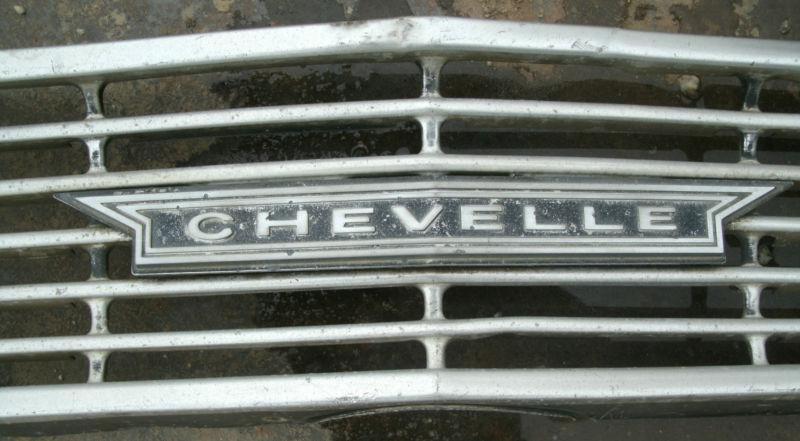 1966 66 Chevy Chevrolet Chevelle Malibu Center Aluminum Grill Grille Emblem OEM , US $69.99, image 5