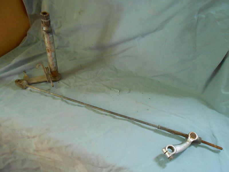 Honda ca77 305 dream brake pedal shaft & linkage - 1964   vintage