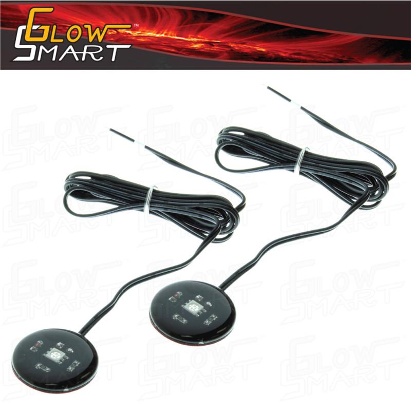 2 x LED POD DISC LIGHT DASH INTERIOR DECOR PLATE LIGHTING BPCB Gr, US $8.99, image 3