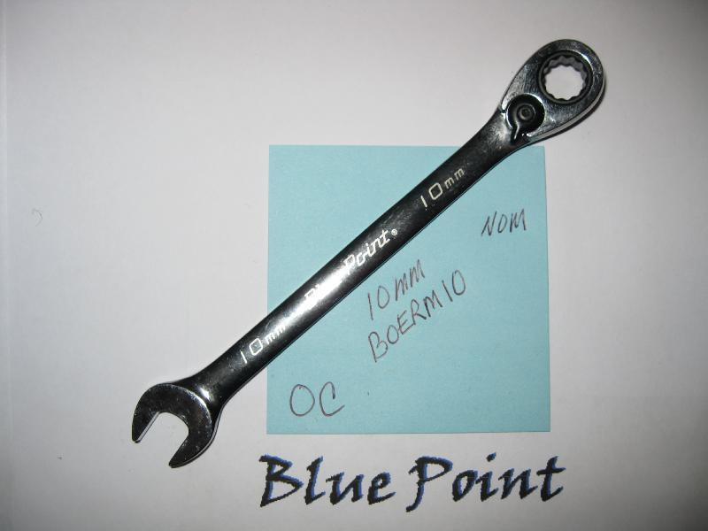 Blue point boerm 10 mm metric ratcheting box wrench nice