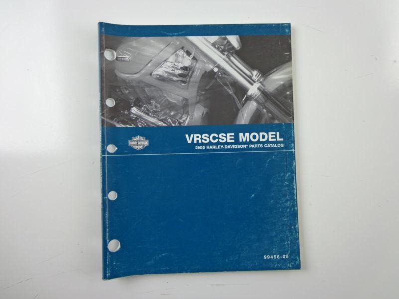 Harley davidson 2005 vrscse vrod v-rod models parts catalog 99458-05