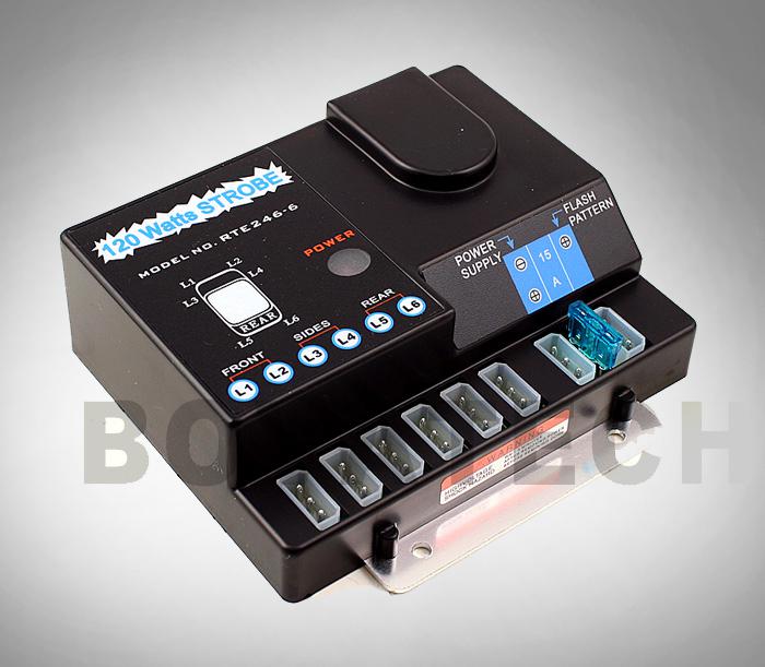 Sell New 120 Watt 6 Halogen Strobe Light Kit Rescue Tow EMS 120W Tow