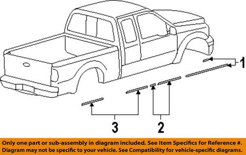 Ford oem 8c3z35290d13ba striping kit-stripe tape