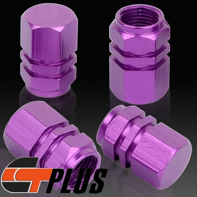 Sell NEW PURPLE 4 PCS TYRE TIRE AIR VALVE STEMS CAPS VEHICLE WHEEL