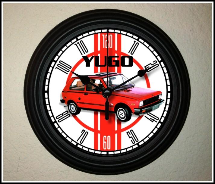 Yugo classic car wall clock  low and fast shipping