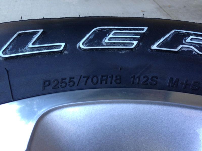 Sell 2013 jeep wrangler Sahara stock 255 70 R18 wheels and tires set of