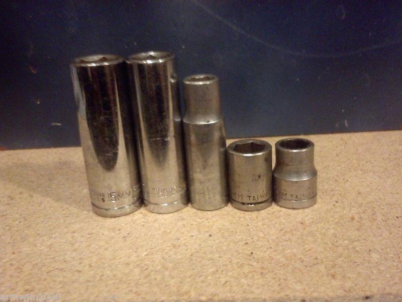 Sell Taiwan Used Sockets 5pc 3/8" drive (second) in Richmond, Virginia