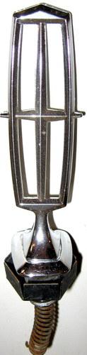Clean 85-87 lincoln mark vii 7 hood ornament emblem badge assy