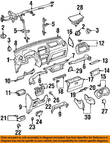 Toyota oem 5542042010e0 instrument panel-center panel