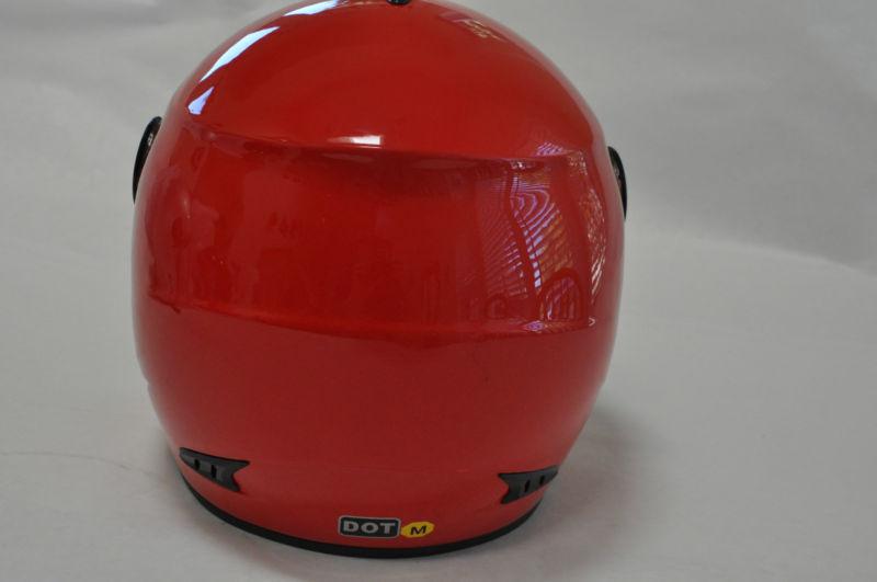 DOT Motorcycle Helmet Scooter Helmet w/ Front Pull Down Shield Med 57-58 CM, US $44.95, image 3