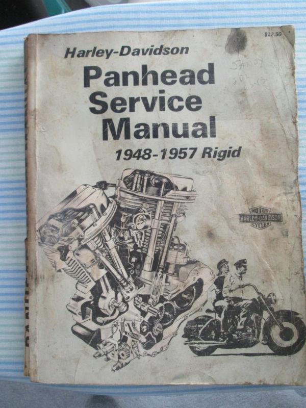 Harley-davidson panhead service manual 1948-1957 rigid motorcycle repair