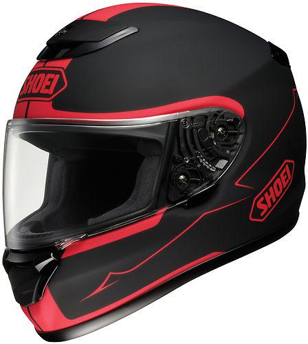 Shoei qwest passage red/black matte finish motorcycle helmet size medium