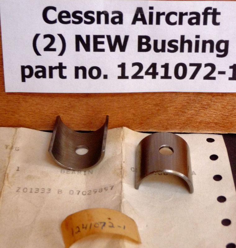 (2) old stock, new surplus cessna bushing bearing pn 1241072-1