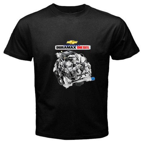 New chevrolet duramax diesel  engine strong  rare black tshirt s-2xl silverado