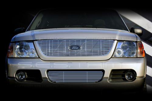 Ses trims ti-cg-123a/b 02-05 ford explorer billet grille bar grill chromed