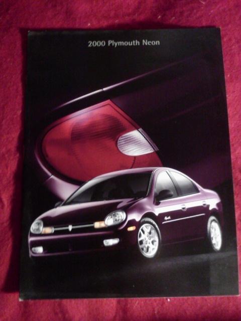 2000 plymouth neon sales dealer brochure