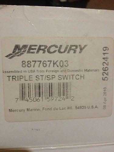 Mercury Triple Start Stop Switch 887767k03, US $49.00, image 3
