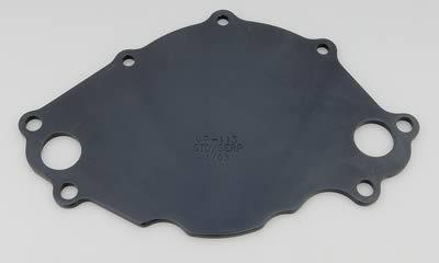 Meziere enterprises water pump backing plate billet aluminum red anodized ford