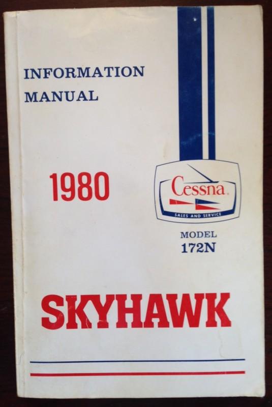 1980 cessna 172n skyhawk poh pilot operating handbook information manual
