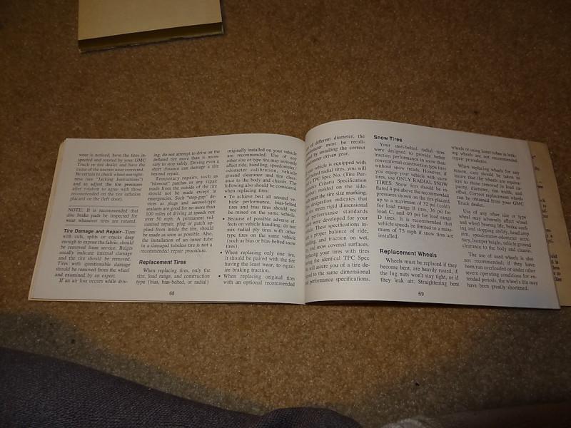 NOS 1975 75 gmc sprint owners drivers manual truck, US $9.95, image 3