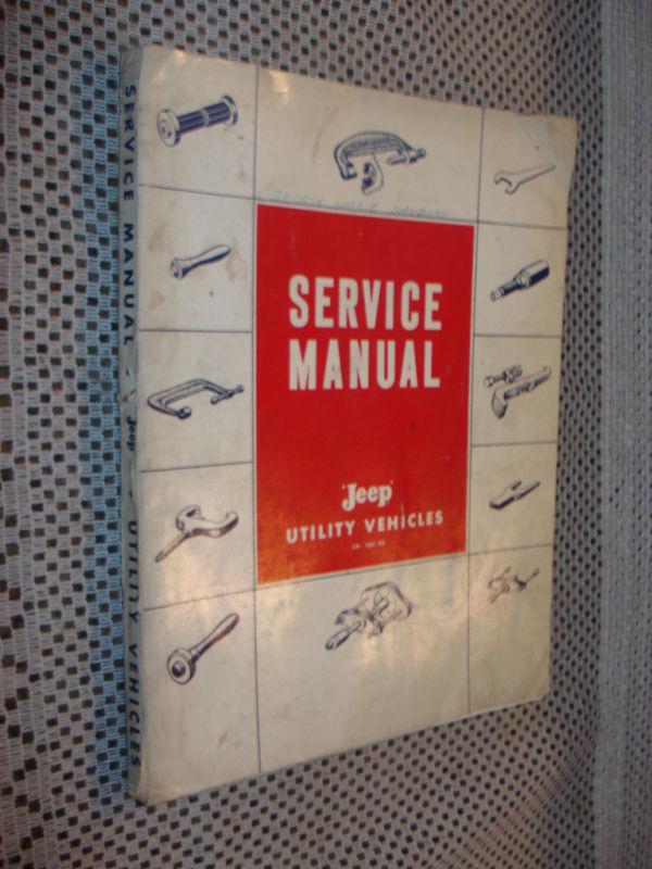 1954-1960 jeep utility vehicles service manual shop book rare nr55 56 57 58 59