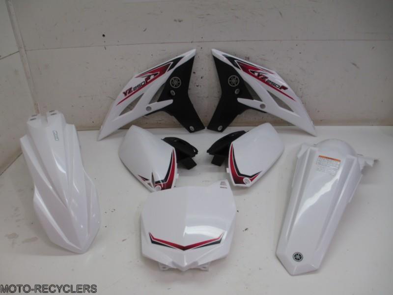 10 yz250f yzf250  plastic set front rear fender shrouds plates #170 -7888