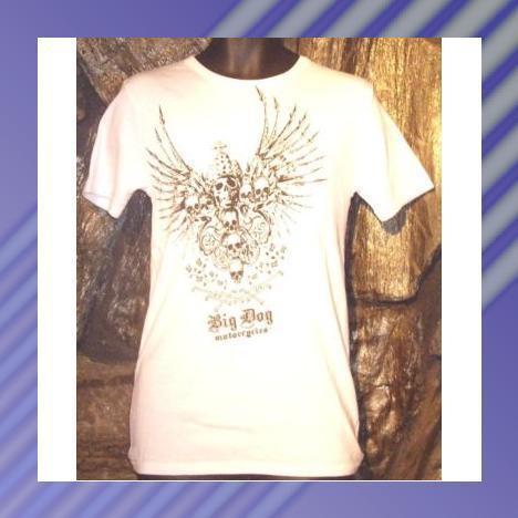 Big dog motorcycle crypt king white short sleeve 2xl
