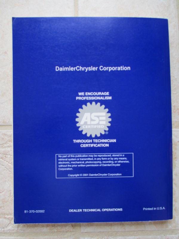 Sell 2002 Dodge Ram Van / Wagon Powertrain Diagnostic Procedures Manual in Oakland, Michigan, US