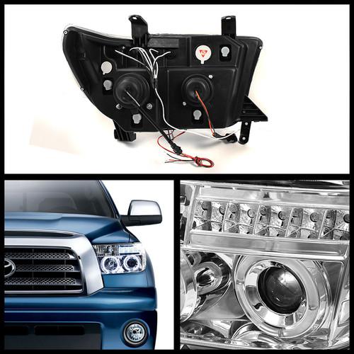 07-09 Tundra Projector Headlights + R/C LED Perform Tail Lights + Front Grille, US $434.99, image 2