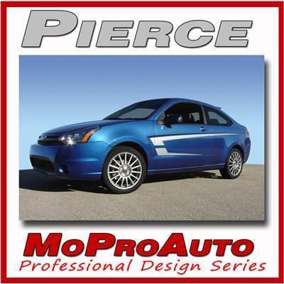 Pierce ford focus graphics stripes decals - 3m pro vinyl 2011 * 500