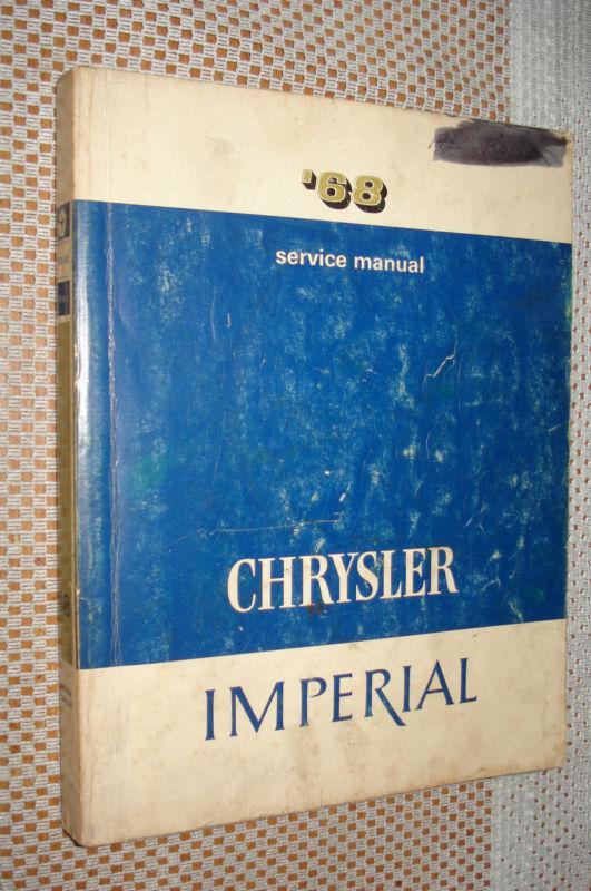 1968 chrysler service manual shop book original rare repair nr