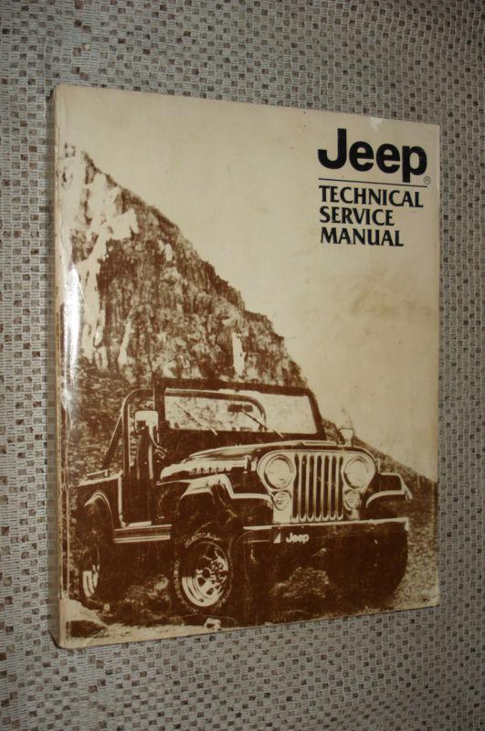1982 jeep cherokee cj and more service manual original shop book rare
