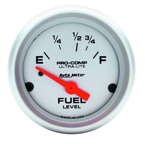 Auto meter 4315 ultra lite 2 1/16" electric fuel level gauge