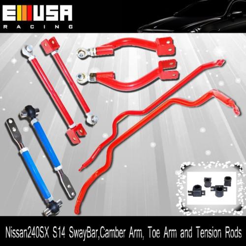 Nissan 240sx 1995-1998 sway bar&camber&toe arm&tension rods suspension package