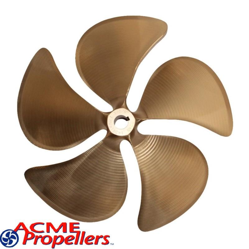 Acme 14.5 x 14.5 inboard propeller left hand nibral cupped 1 1/8" bore 5 blade 