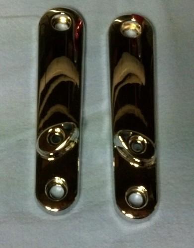 Harley davidson flhx street glide chrome left & right front turn signal mounts