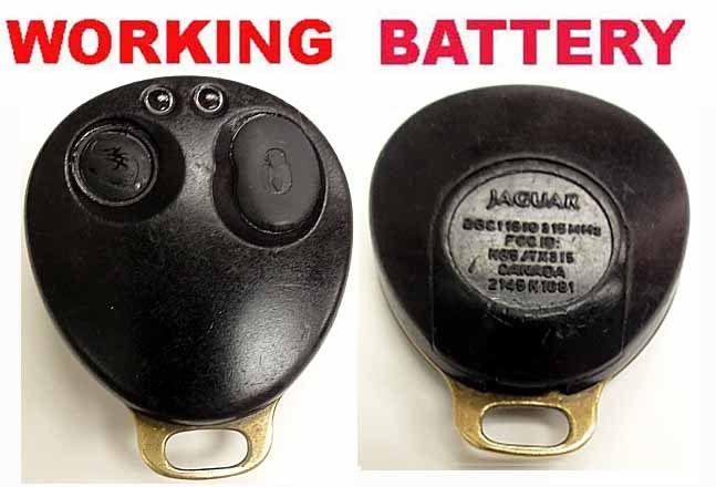 Jaguar xj6 xj12 xjr 2 button key keyless fob remote k85jtx315 rare