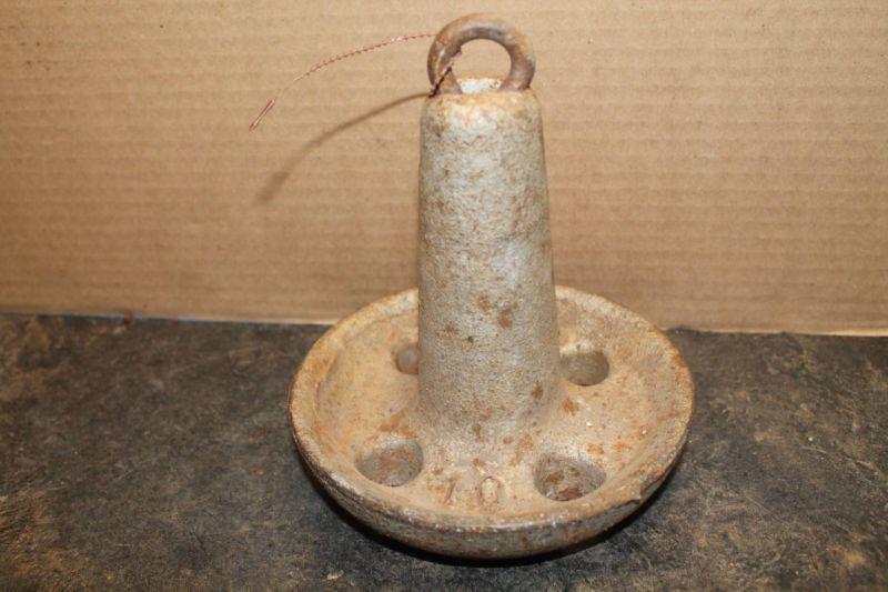 Vintagecast mushroom boat anchor 10 pounds nautical anchor