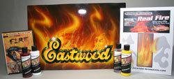 Auto air fire dvd,  paint, stencil kit