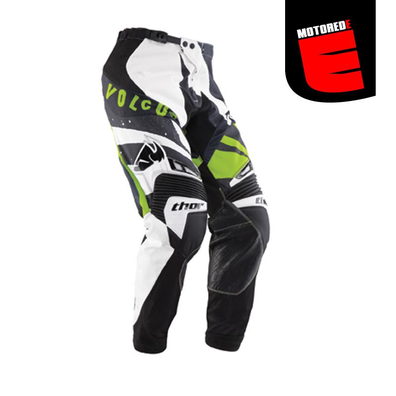 Thor 2013 core volcom mx atv pants white black green size us 36