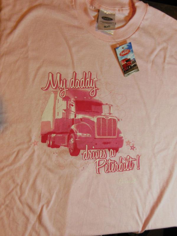 Peterbilt t-shirt, girl xl (18-20) my daddy drives a peterbilt. new